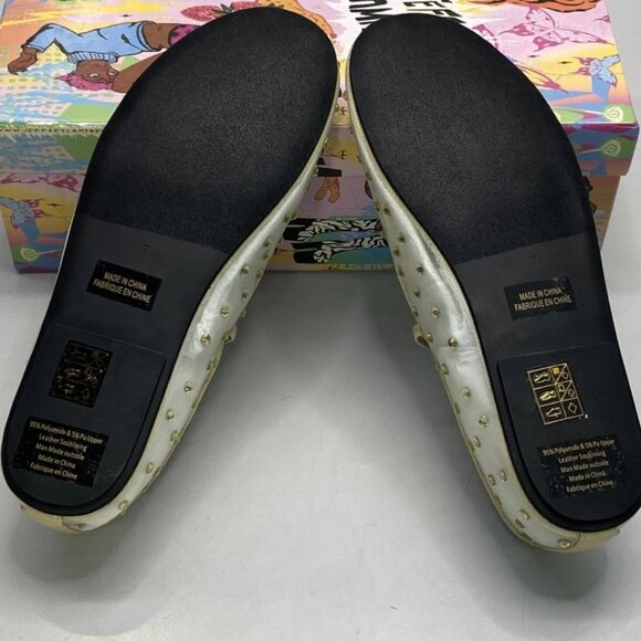NEW JEFFREY CAMPBELL Swanlake-J Flats – Women’s Size 7 – Beige – New With Box - Picture 5 of 13